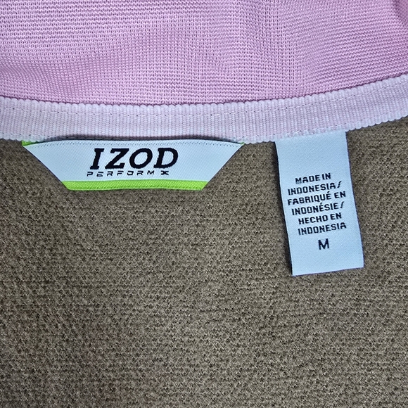 IZOD | GOLF PERFORMX WOMENS COTTON BLEND QUARTER ZIP PULLOVER \ SIZE M \ NEW! - Picture 11 of 12